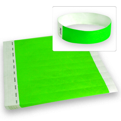100,000 3/4”Tyvek Wristbands-Choose Your Color-Wholesale,Events,Clubs,Security