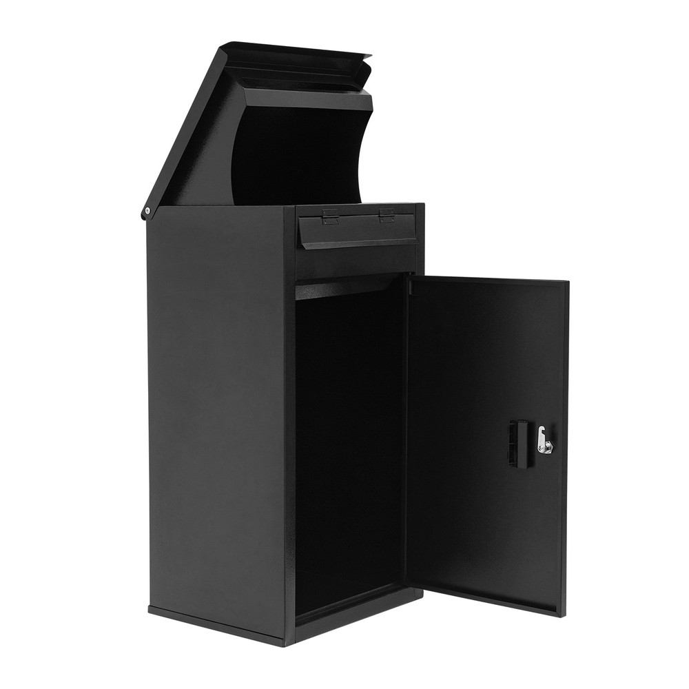 Wall-Mounted Parcel Drop Box, Package Delivery Box, Large Mail Box with Key Lock