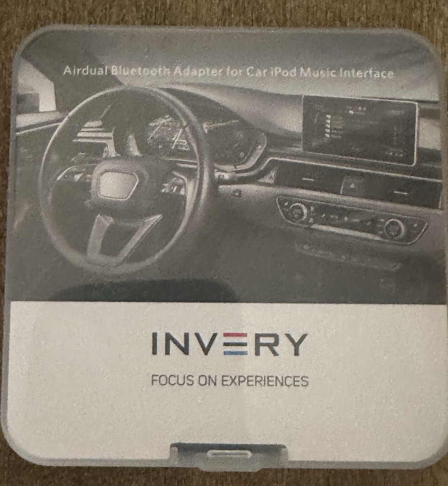 Airdual Car Bluetooth 5.0 aptX-HD Adapter for 30 pin iPod iPhone Music Interf...