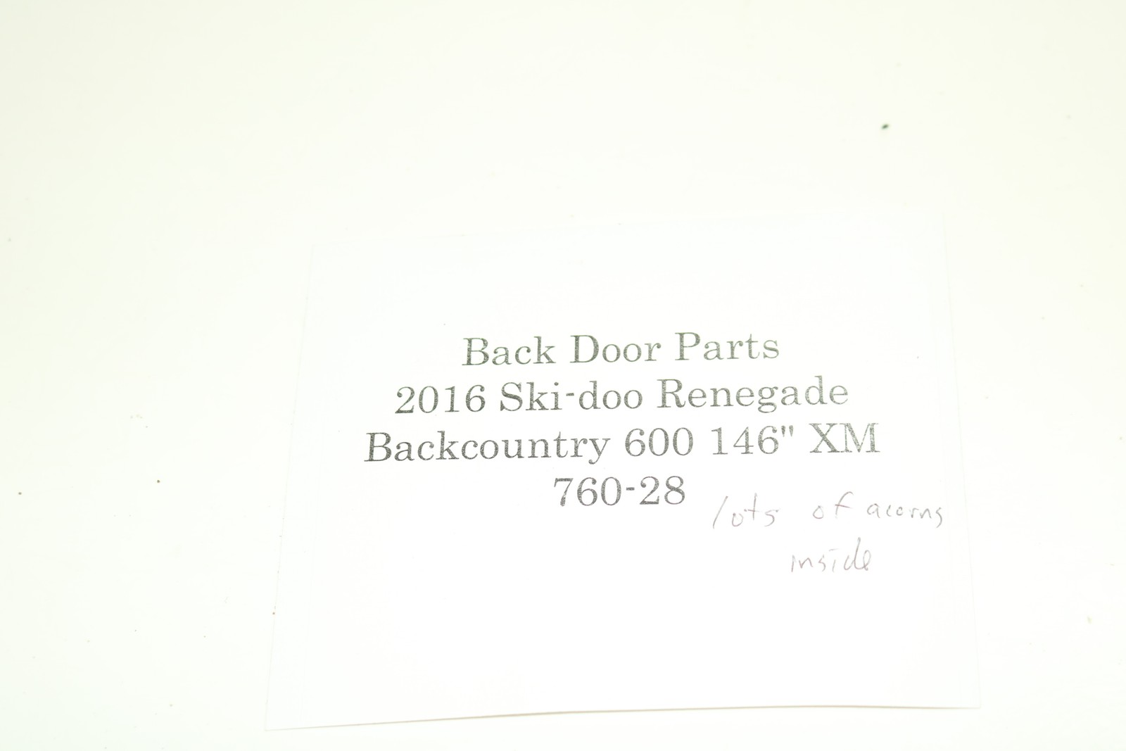 2016 Ski-doo Renegade Backcountry 146" 600 Etec Xm Exhaust Silencer Muffler Pipe