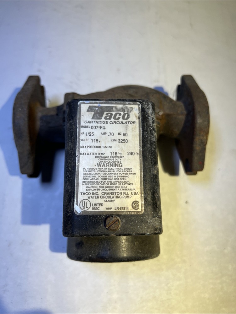 Taco 007-F4 Cast Iron Circulator Pump