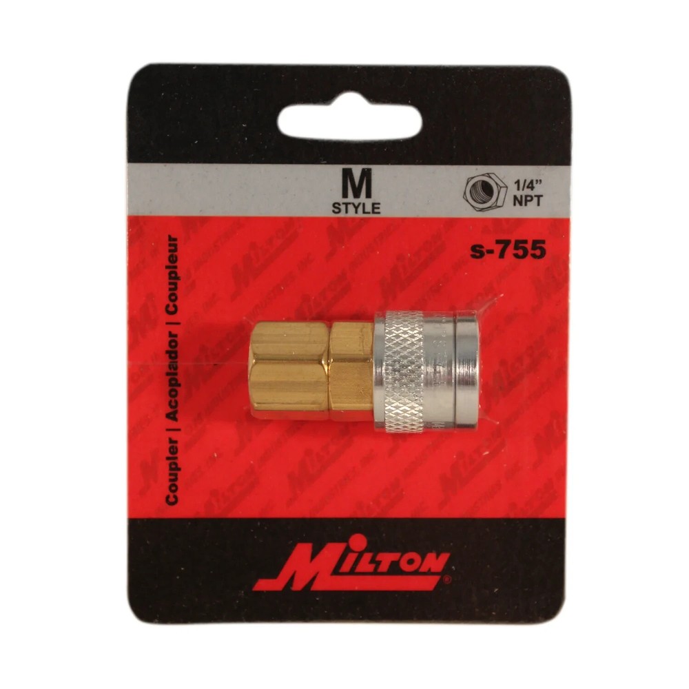 Milton® 1/4" NPT M-STYLE® Push Type Coupler