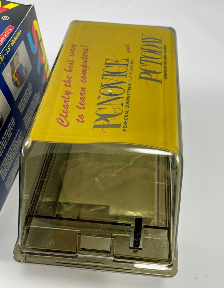NOS SRW Disk File 30 Plus - 3.5" 3 1/2" Diskette 34 Disk Tray Box Case