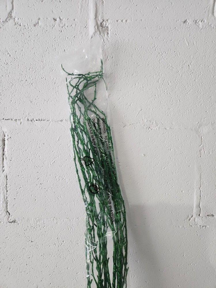 Bethleham Light Green Glitter Sprig With Led Light Timer Twinkle Battery Powered