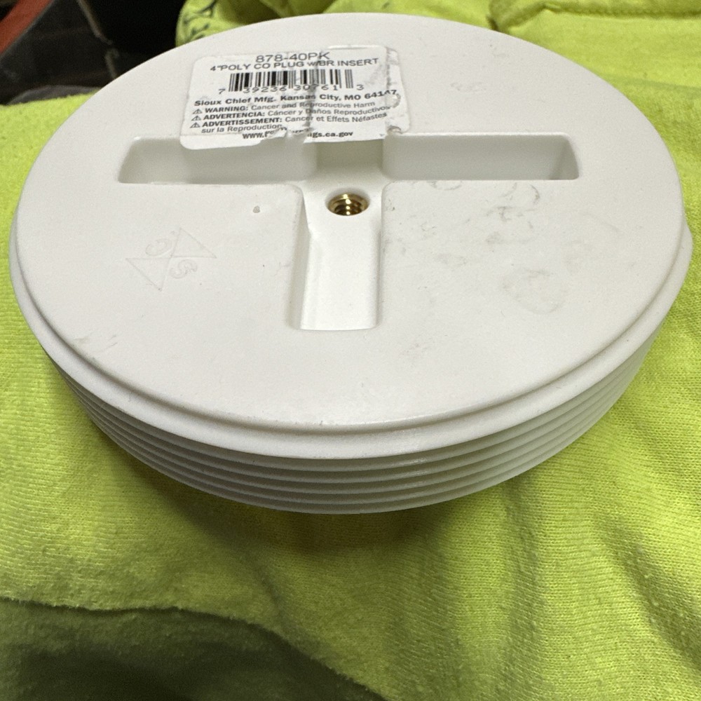 4 “Dia. Recessed Poly Plugin.