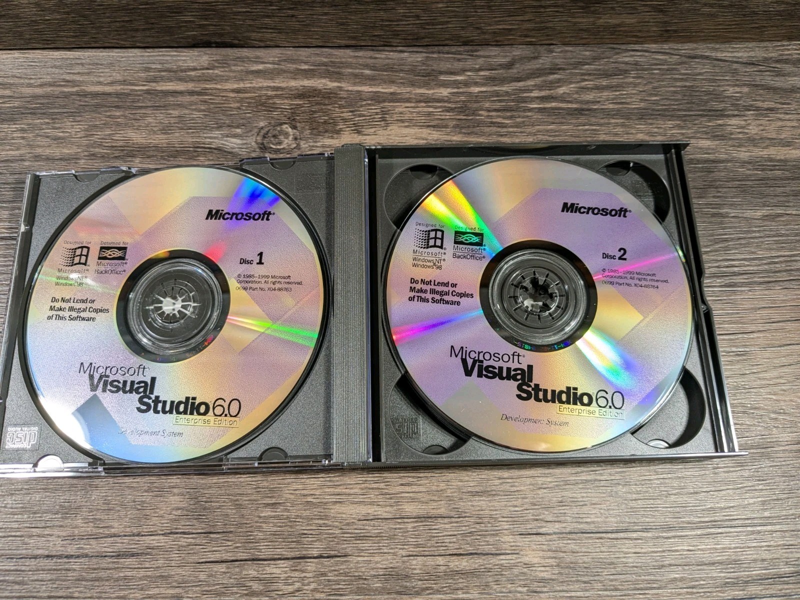 Microsoft Visual Studio 6.0 Enterprise Edition 628-00404 Retail Box Complete NOB