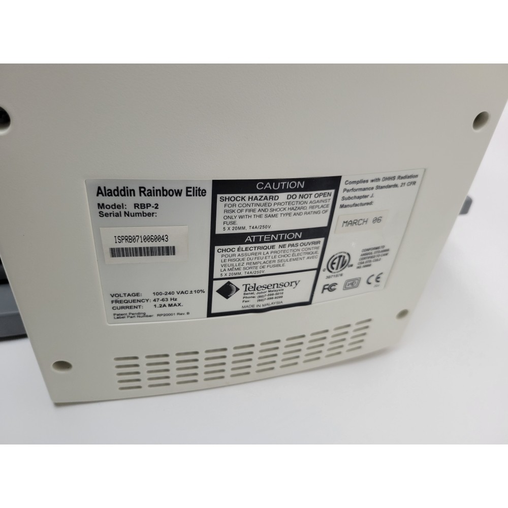 Telesensory Aladdin Rainbow Elite RBP-2 Video Magnifier -Tested- Local Pick Up