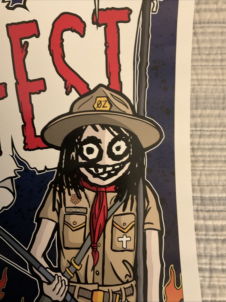 OZZY**OZZFEST 1999 POSTER**RARE BLACK SABBATH SLAYER ROB ZOMBIE