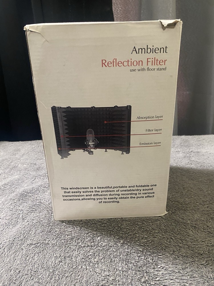Ambient Reflection Filter Microphone Isolation Shield Sound Absorbing Foam