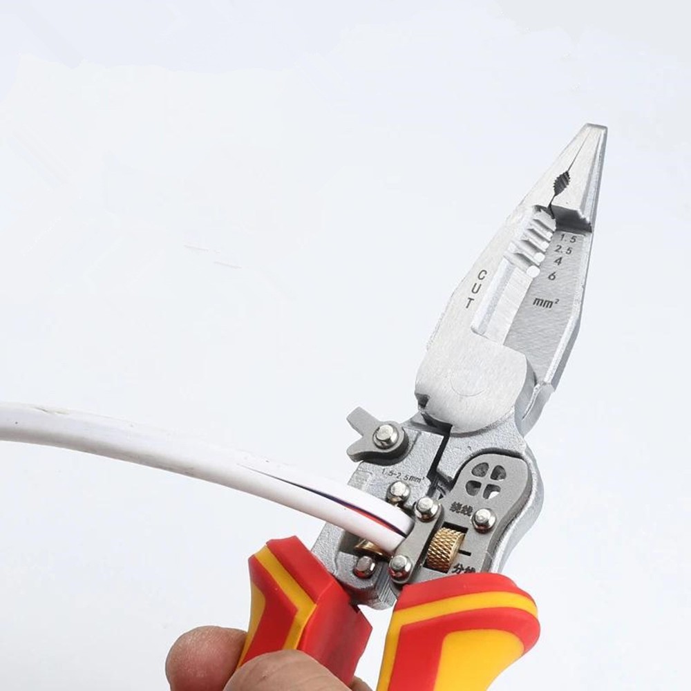 Wire Stripper Tool Voltage Tester Pliers Multi Function for Wire Cutter Twister