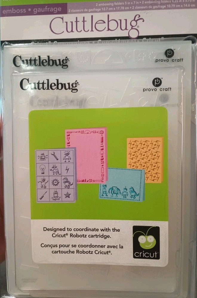 CUTTLEBUG embossing folder set ROBOTZ (4pc)