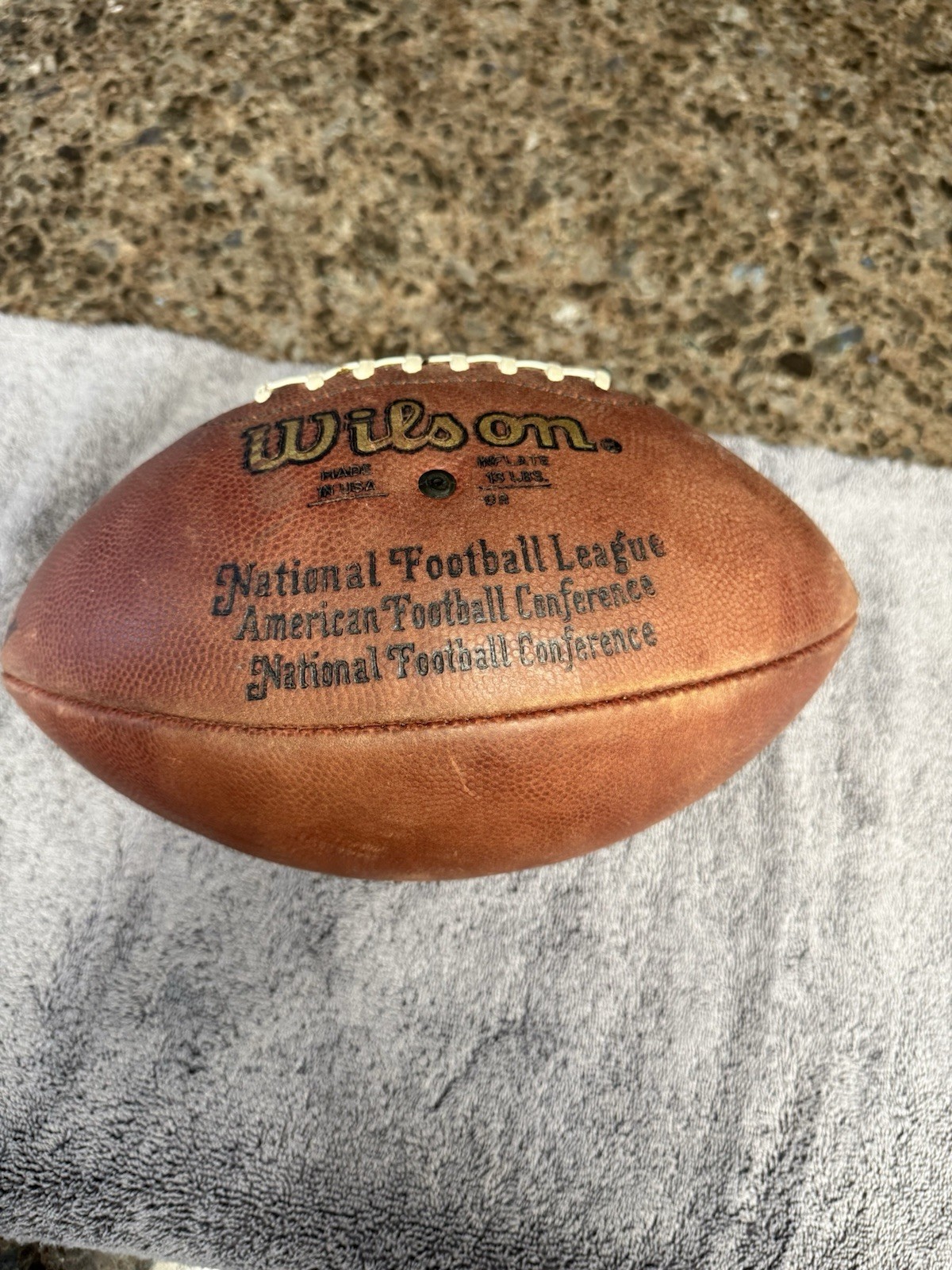 Brad Johnson GAME-USED💪Signed +Inscribed Ball Tampa Bay Buccaneers 2002-2003