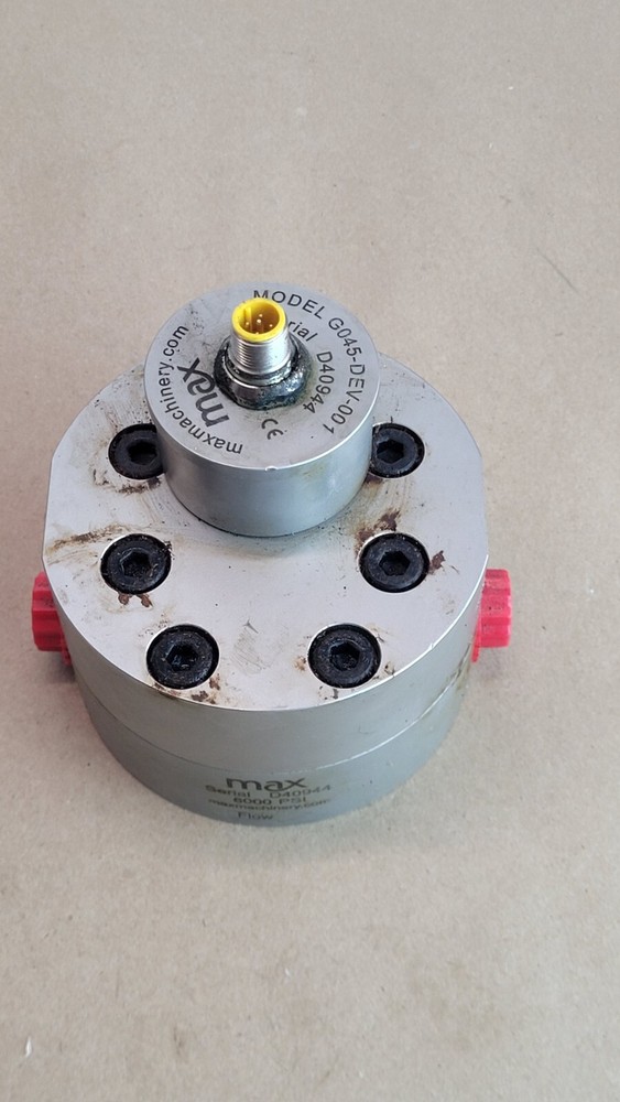 Max Machinery G045-DEV-001 Geared Flow Meter 6000 PSI