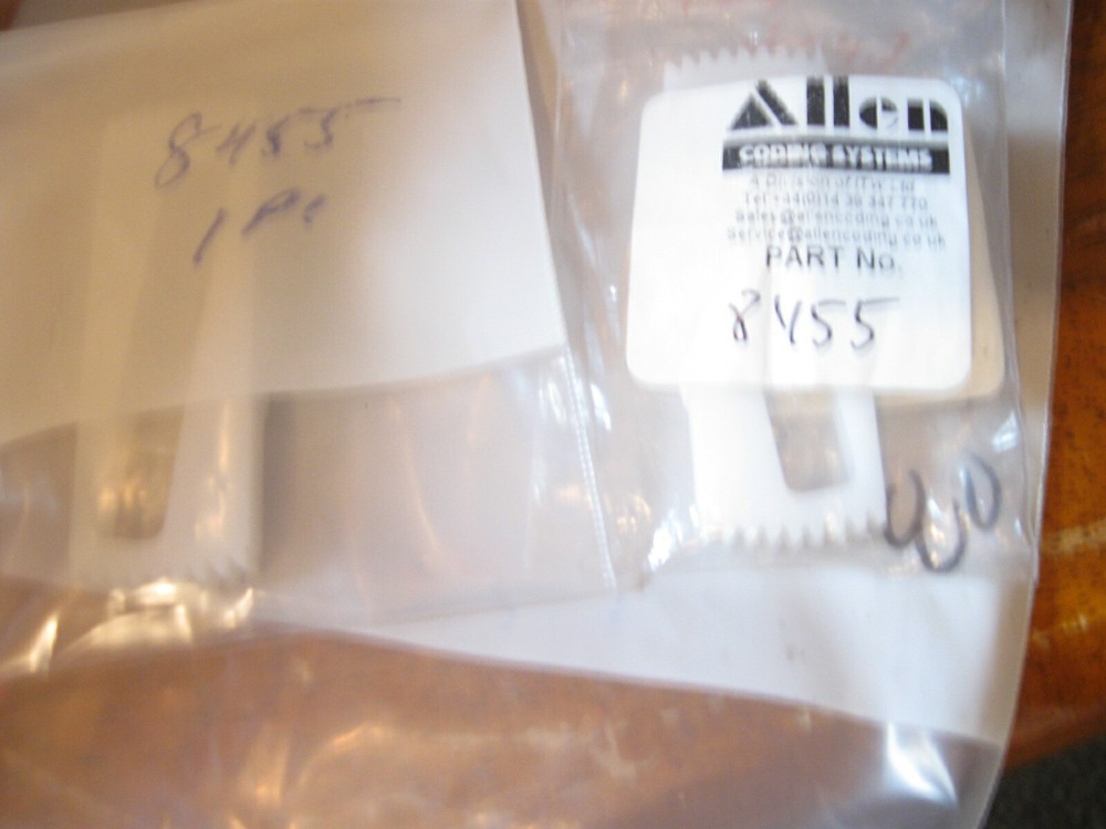 NEW Allen Coding Systems ITW Printer Plastic Part Grommet # 8455