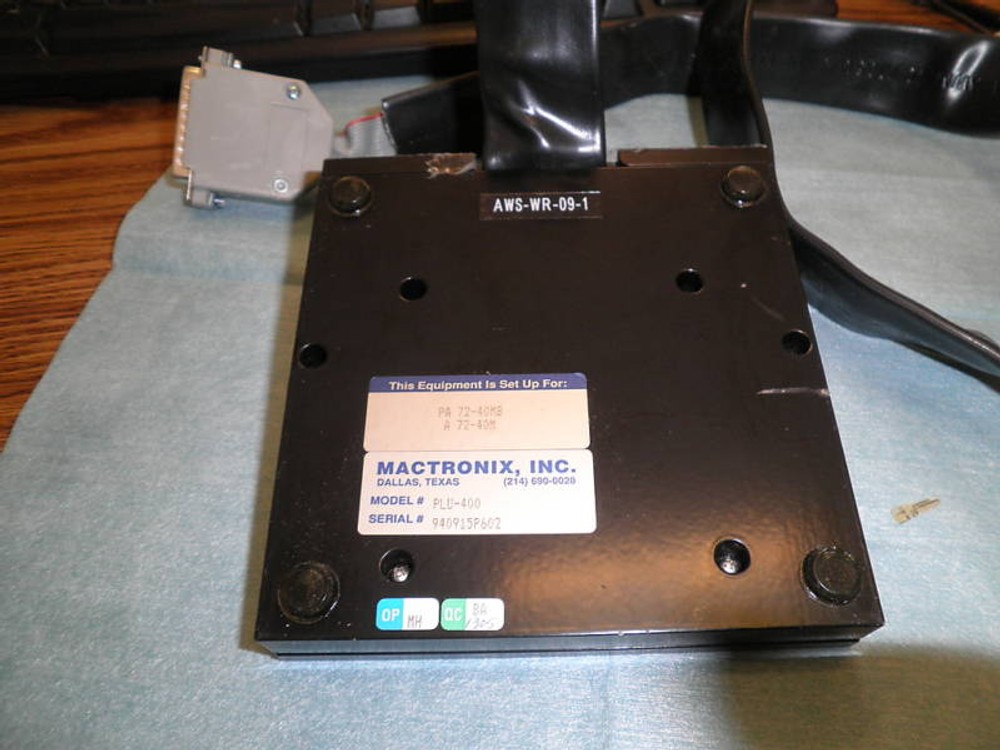 Mactronix: PLU-400 Wafer Develop Station Controller