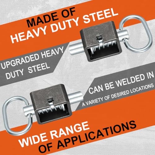 Spring Latch Lock, Weld-On Spring Latch Assembly, Universal Fit for Utility
