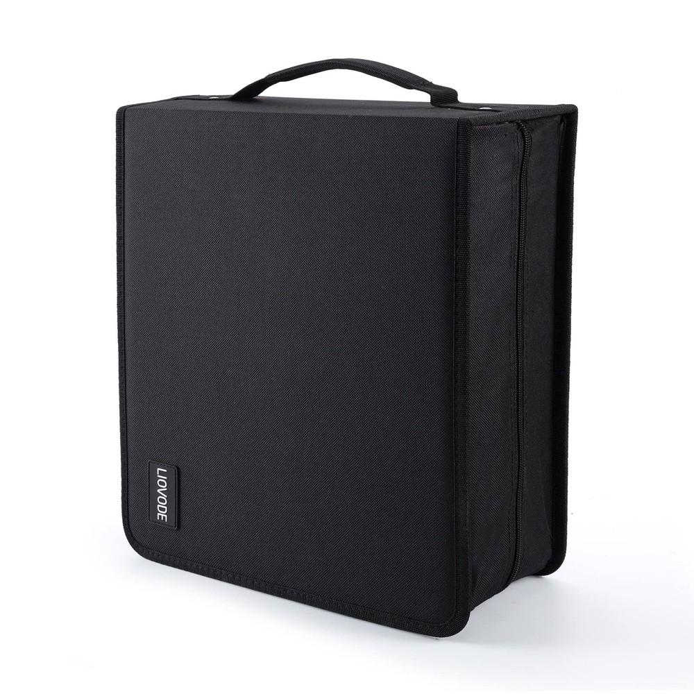 DVD Case 128 DVDs and 64 Booklets Capacity CD/Blu-ray Storage Binder