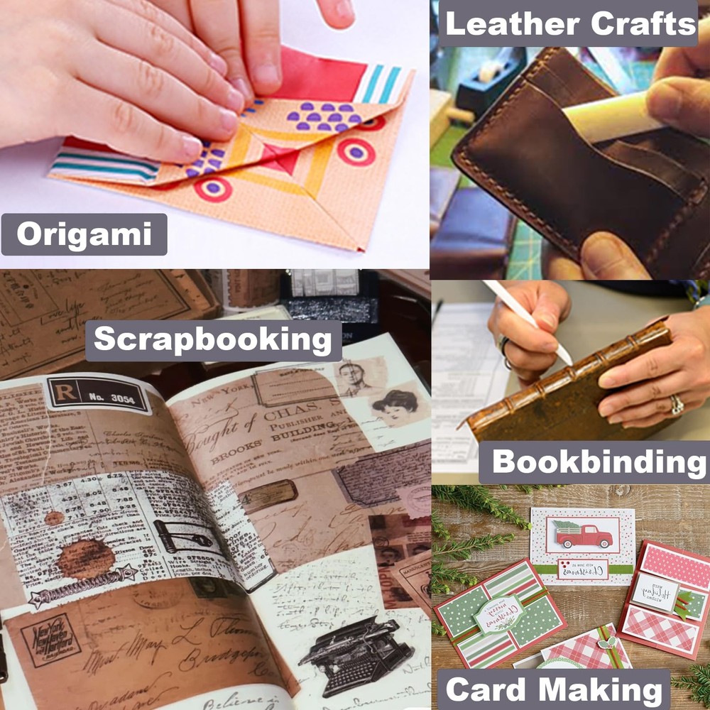 Genuine Bone Folder Tool Paper Creaser for Scoring Folding Creasing Crafting