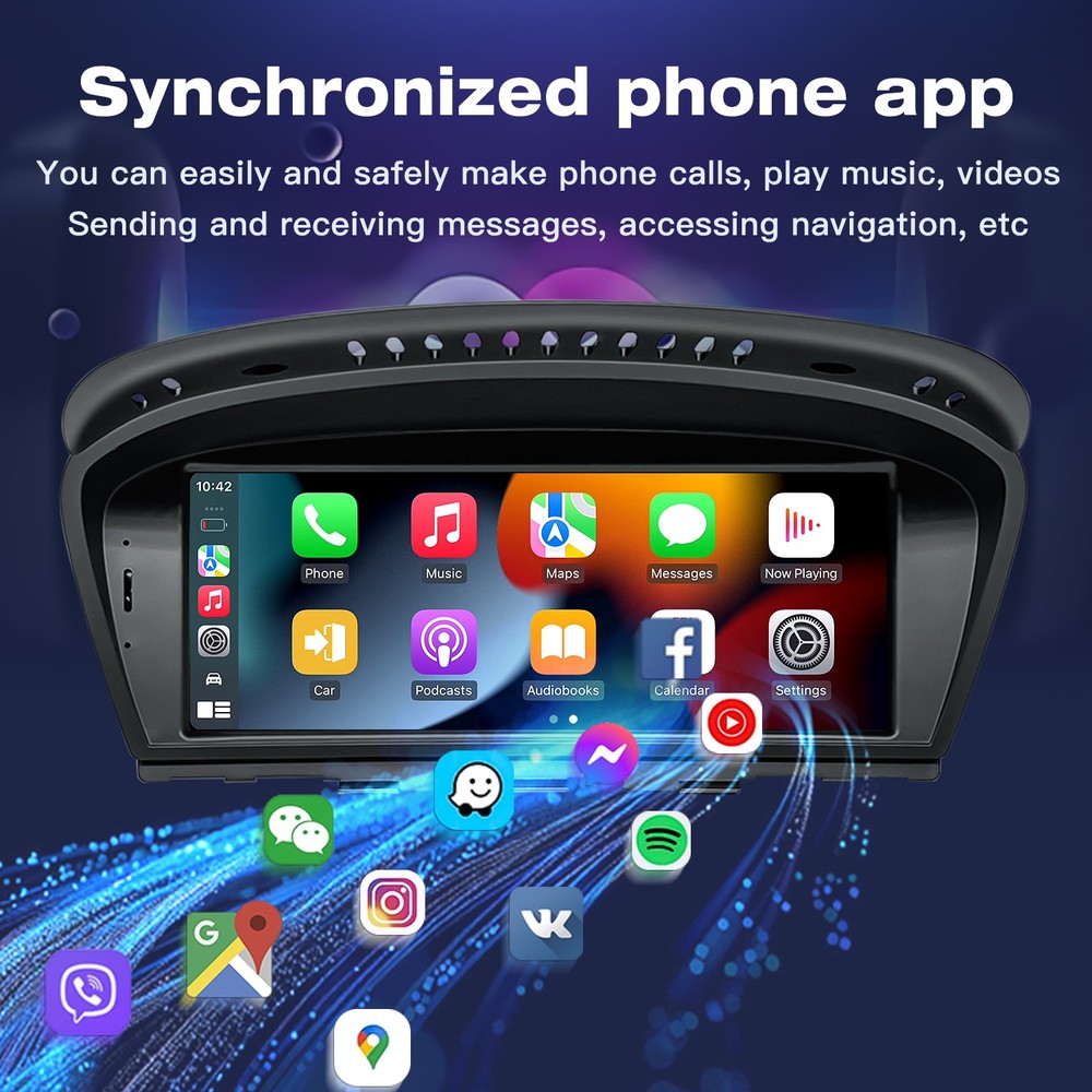 8.8" CarPlay Linux WIFI Touch Screen Android Radio For BMW E60 E61 E90 E91 CCC