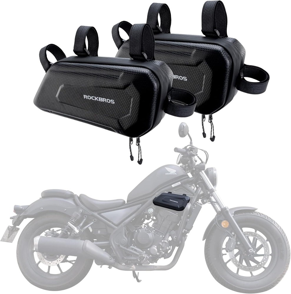 ROCKBROS Tail/Side Bag Durable EVA Shell Water - resistant Storage 2Pcs