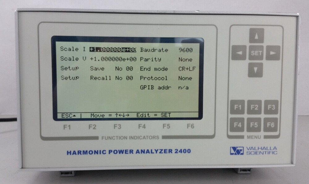 Valhalla Scientific Harmonic Power Analyzer 2400 2410-1S