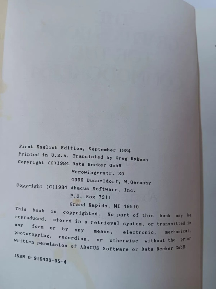 The Graphics Book For The Commodore Paperback Abacus Software C64 128