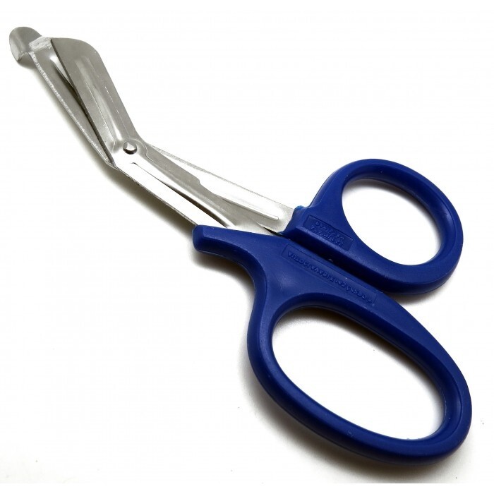 EMT OMD Paramedic Scissors Blue Plastic Handle Multi Use 7.5" Long