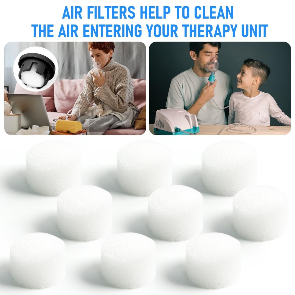 Dirvcp Air Filter Sponge, Compressor Replacement System, Round White