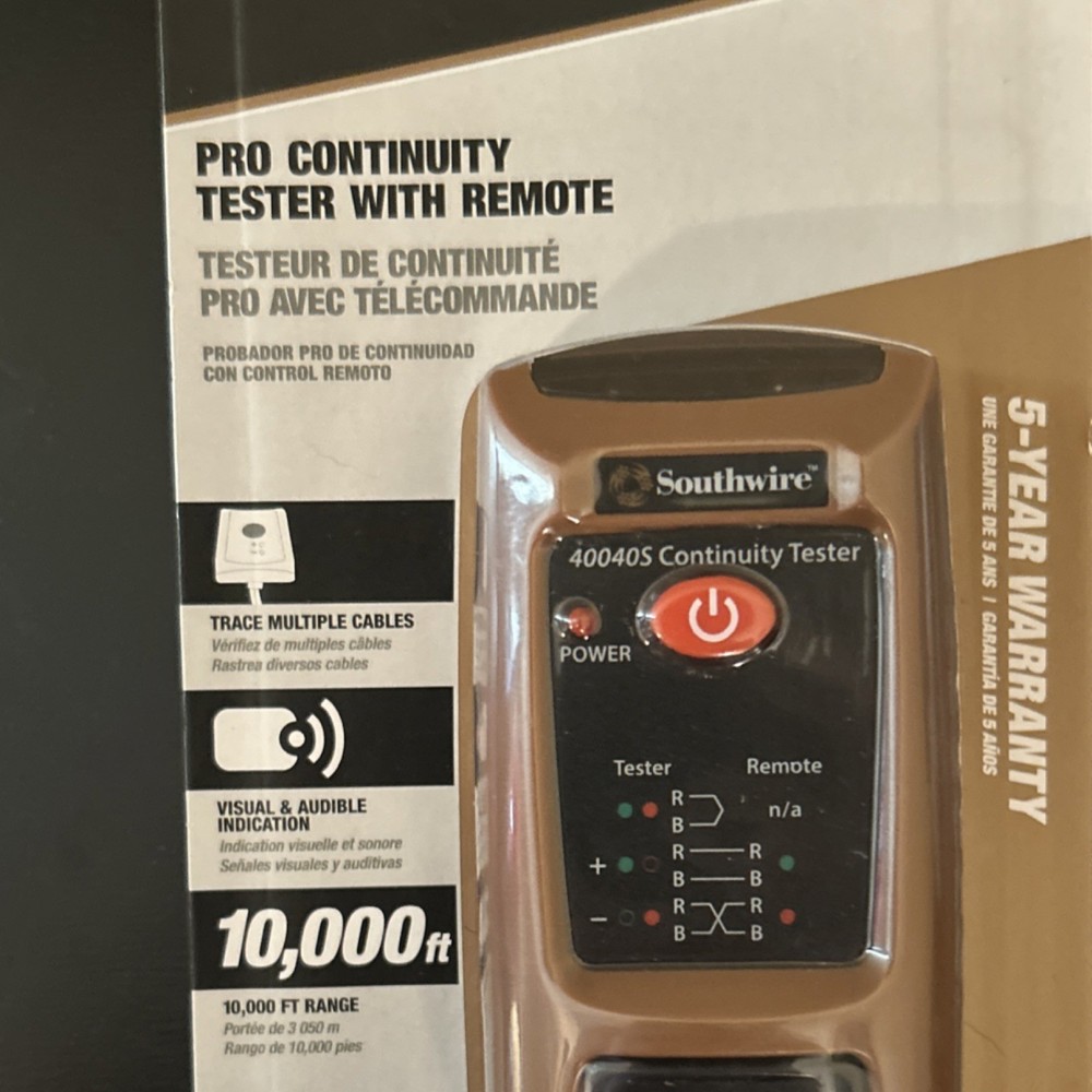 Southwire Pro Continuity Tester With Remote 40040S