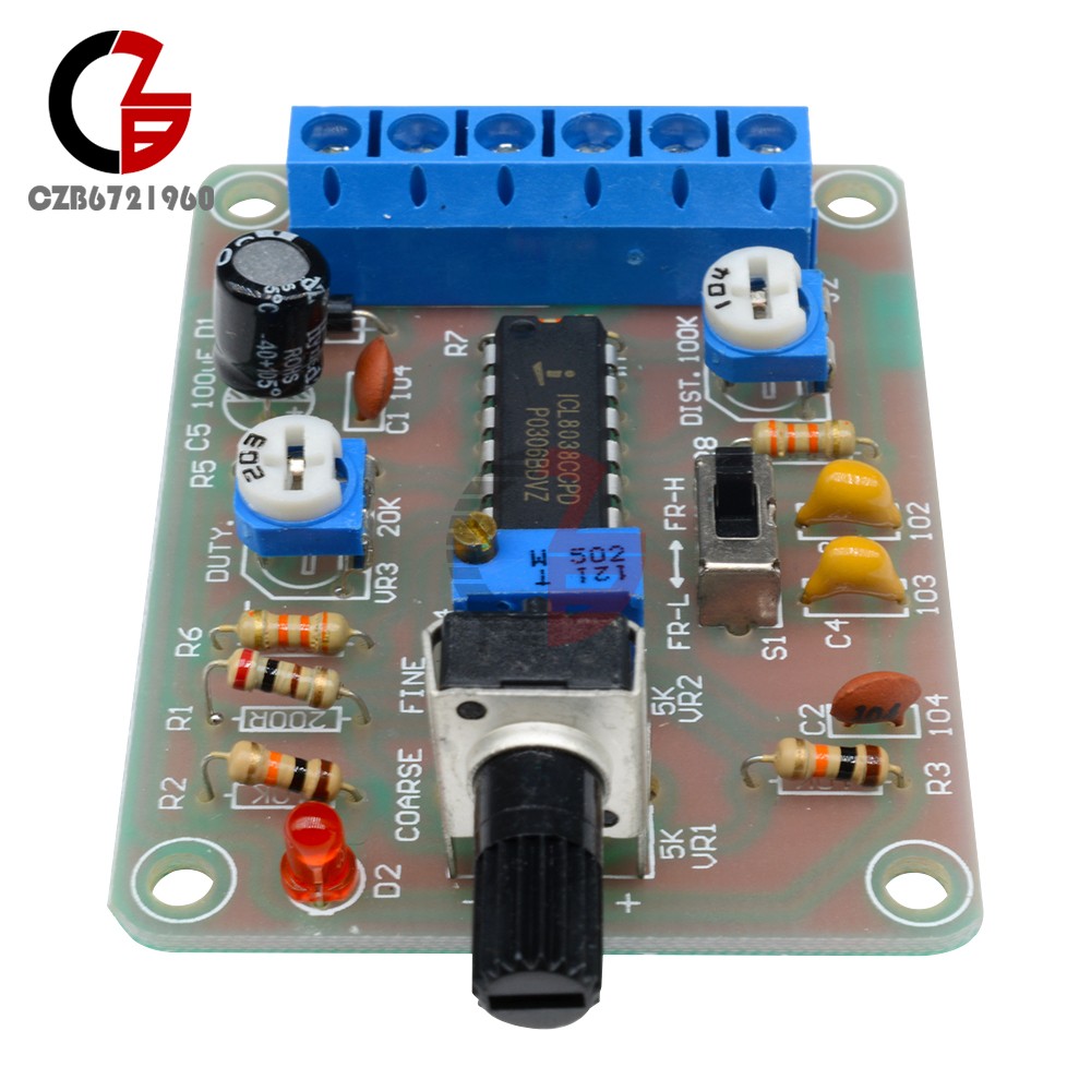 Welded ICL8038 Signal Generator Module Sine Square Triangle Monolithic Function