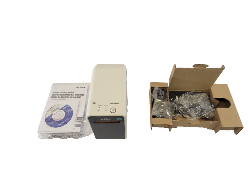 Brother TD-2020 Direct Thermal Label Printer USB Ethernet – Up to 2.4" Width
