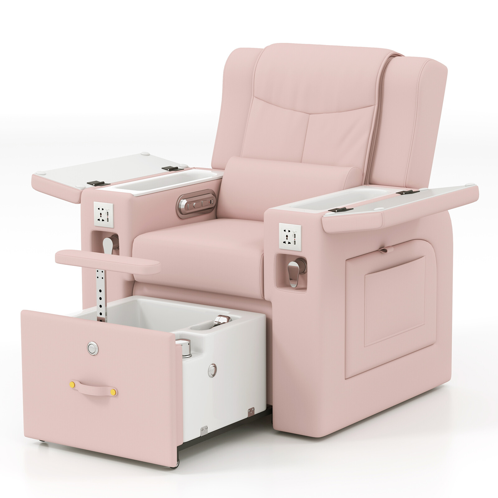 New Pro Pedicure Manicure Massage Recliner Chair Nail Beauty Spa w/Foot Bathtub
