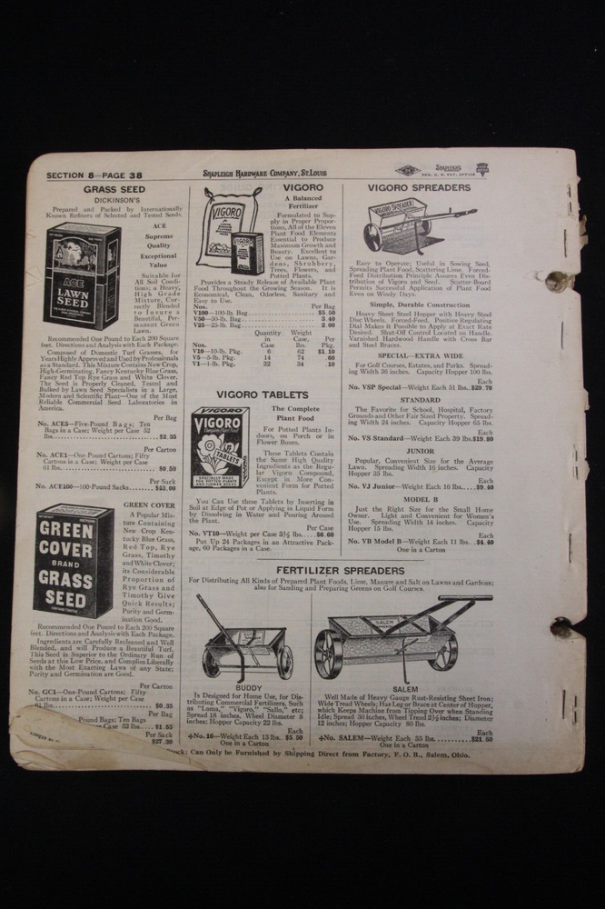 VTG Shapleigh's Tool Division Partial Catalog Rough Reference Keen Kutter DE