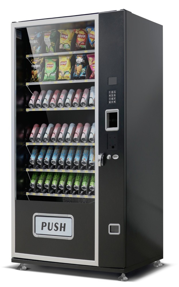 EPEX Extra Large Combo Vending Machine with Stratified Temp Control Black
