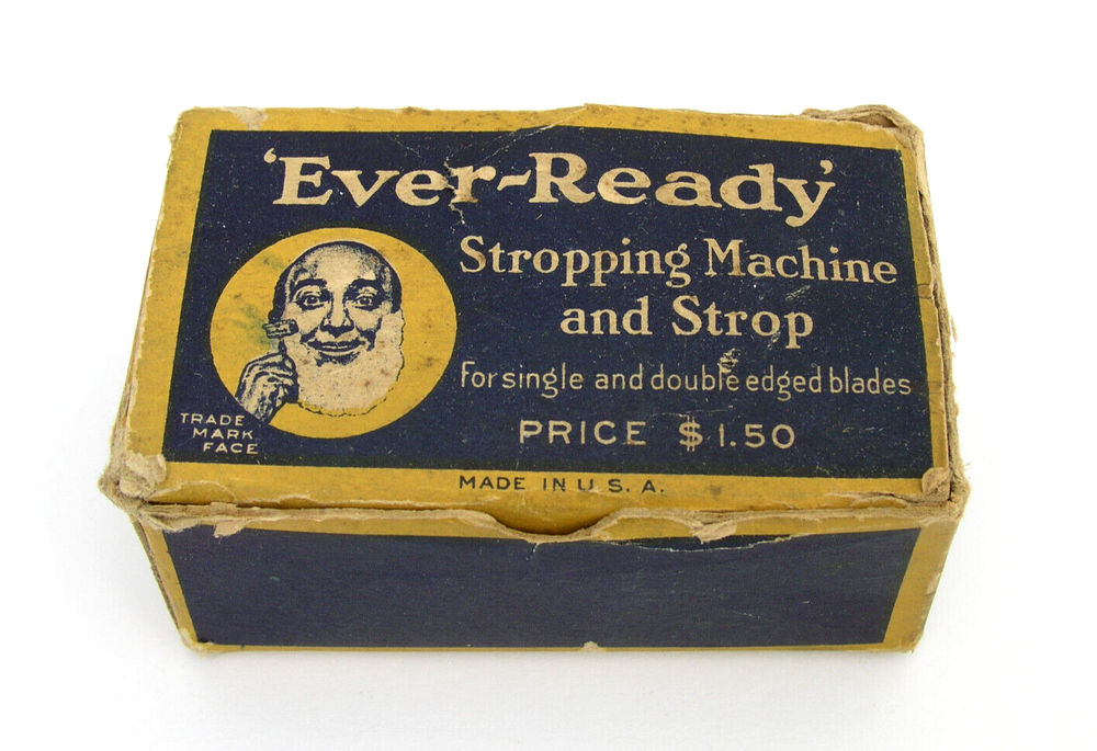 EVER READY STROPPING MACHINE AND STROP w/ ORIGINAL BOX - U.S.A.