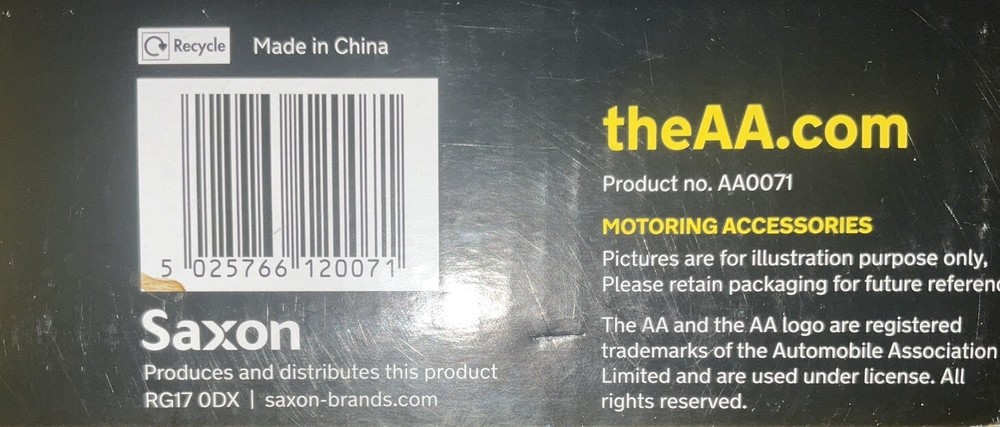 AA Emergency Warning Car Triangle Reflective Road Breakdown Safety Hazard