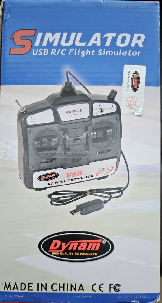 Dynam 6Ch USB R/C Model Flight Simulator Helicopter Airplane