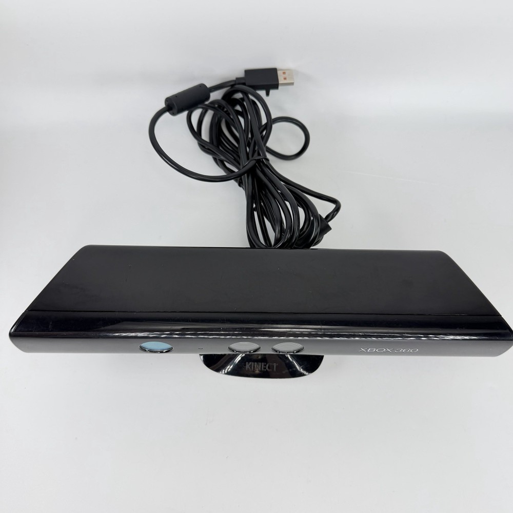 Microsoft Model 1414 Xbox 360 Kinect Sensor Bar Camera with 2 Games Adventures