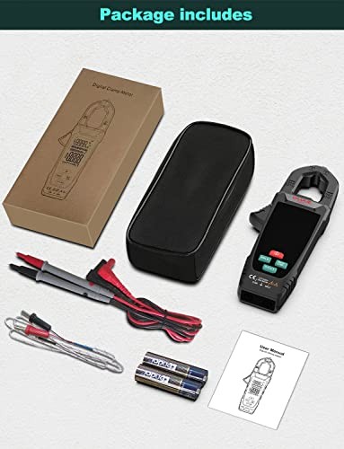 Digital Clamp Meter Multimeter for AC/DC Current & Voltage, Auto-ranging 9999