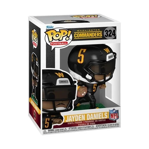 Funko POP! Jayden Daniels Washington Commanders NFL Figure 324 + Protector