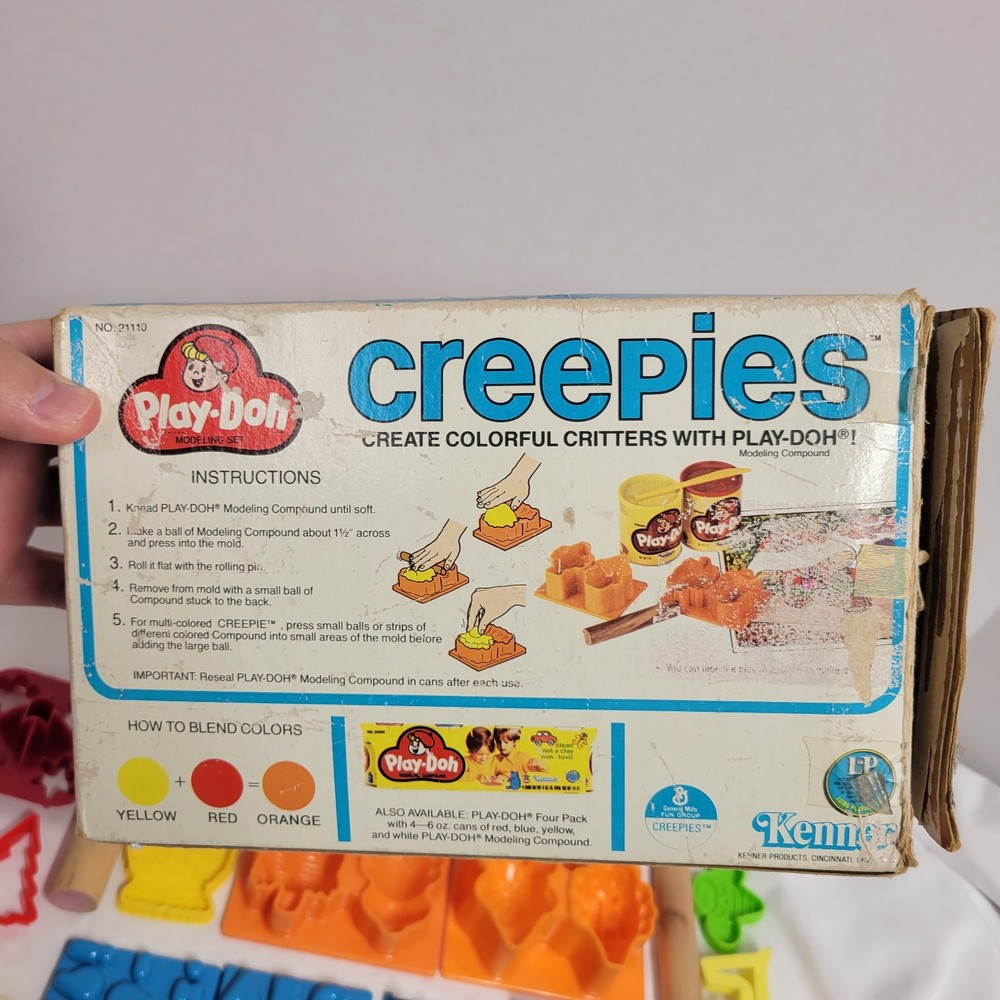 1978 Play Doh Creepies Box With Contents