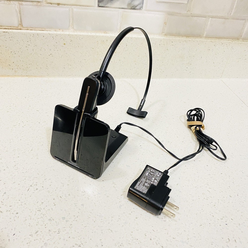 Plantronics WH500 Wireless Headset and Charging Dock C054 Tested Works