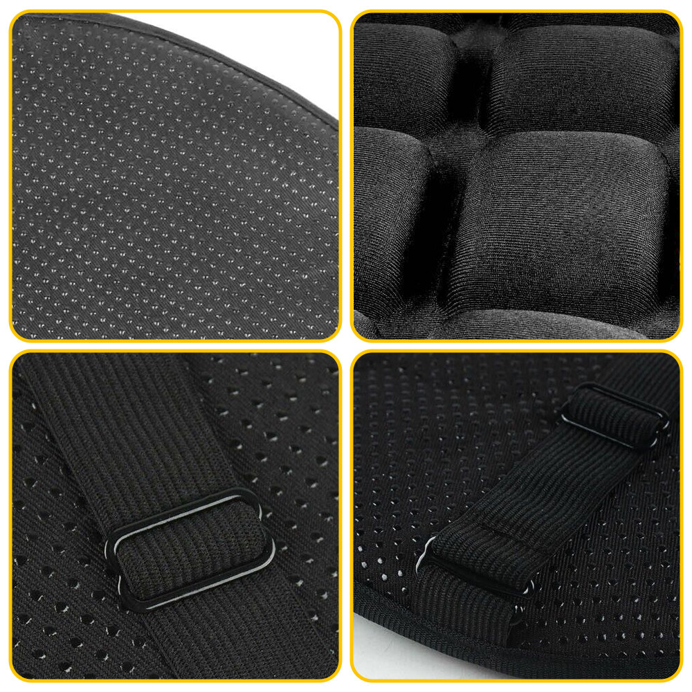 Rider Passenger Seat Cushion Seat Cover Seat Pad For Harley Touring Black OXILAM