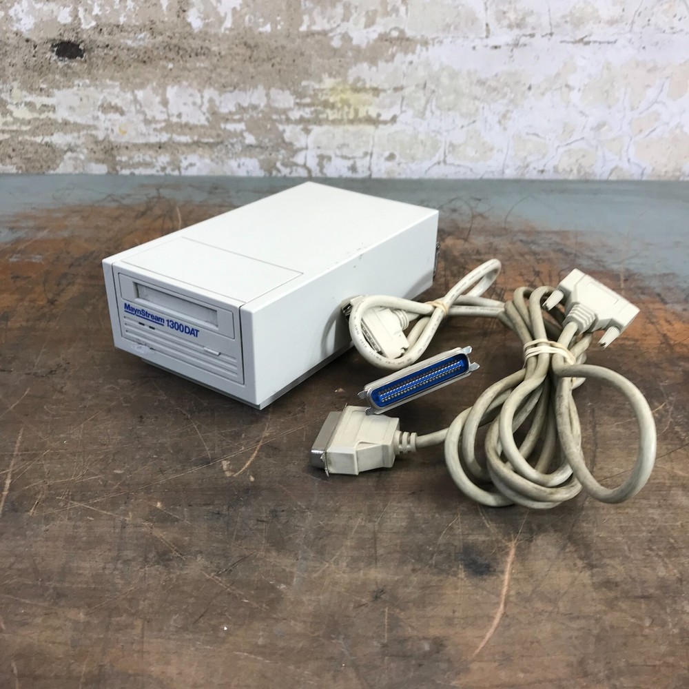 Maynard Electronics MaynStream 1300DAT External DAT SCSI Tape Drive w/Cables