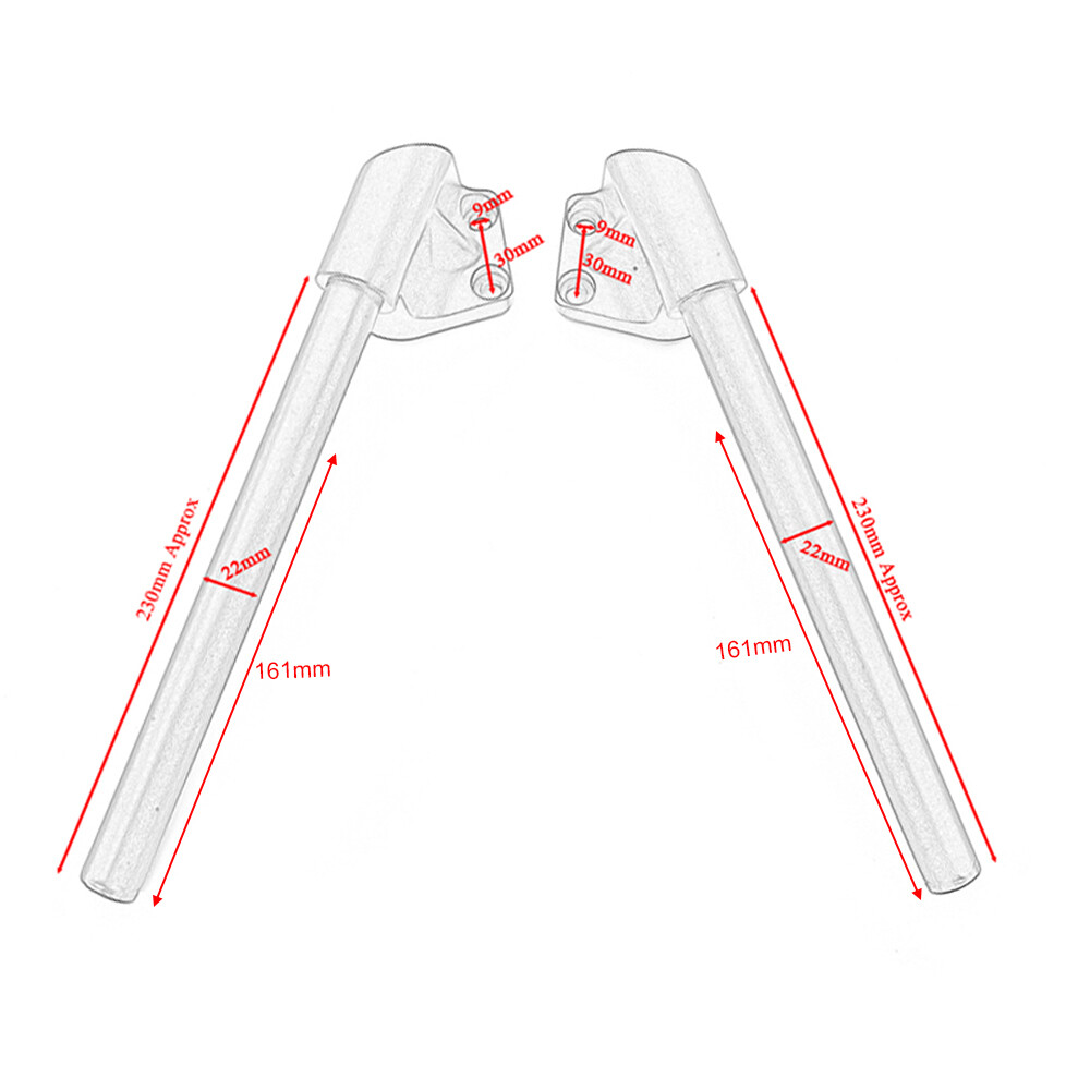 Handlebar For kawasaki Ninja 250 250R EX250 08-12 300R EX300 13-17 Handle Bar US