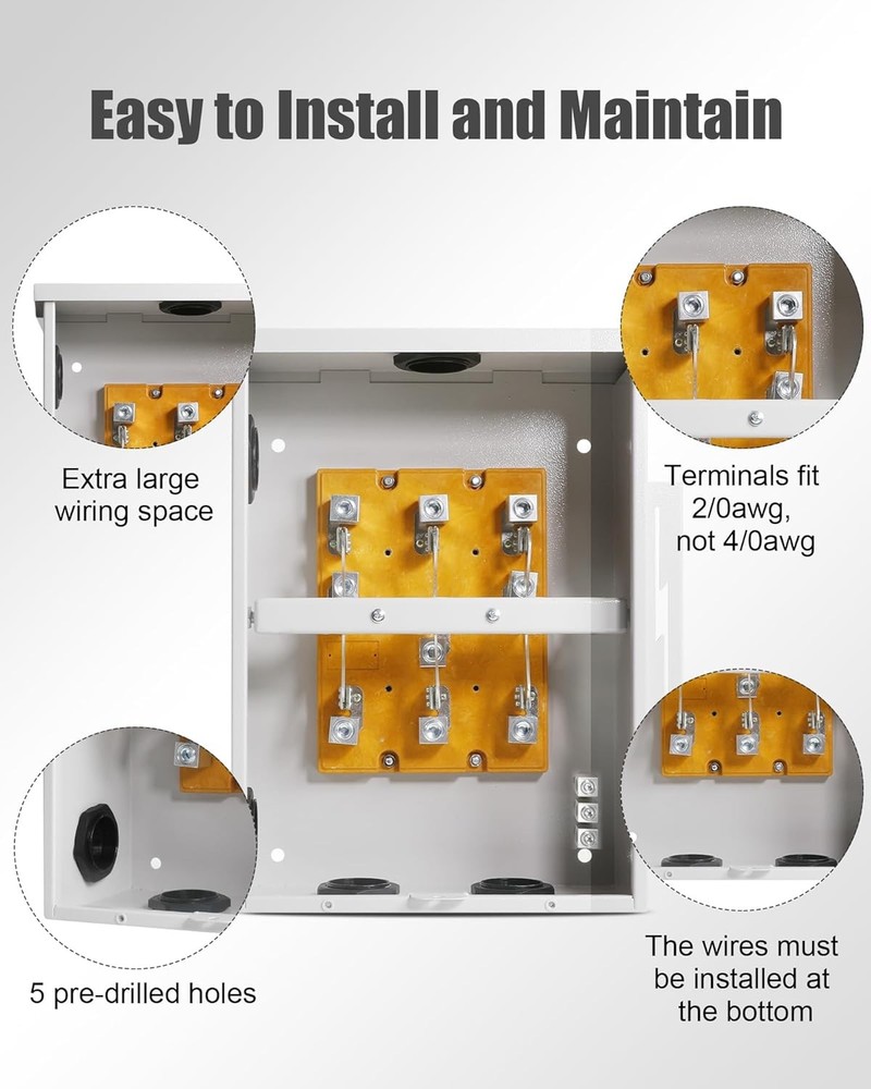 200 Amp 3 Pole Transfer Switch NEMA 3R