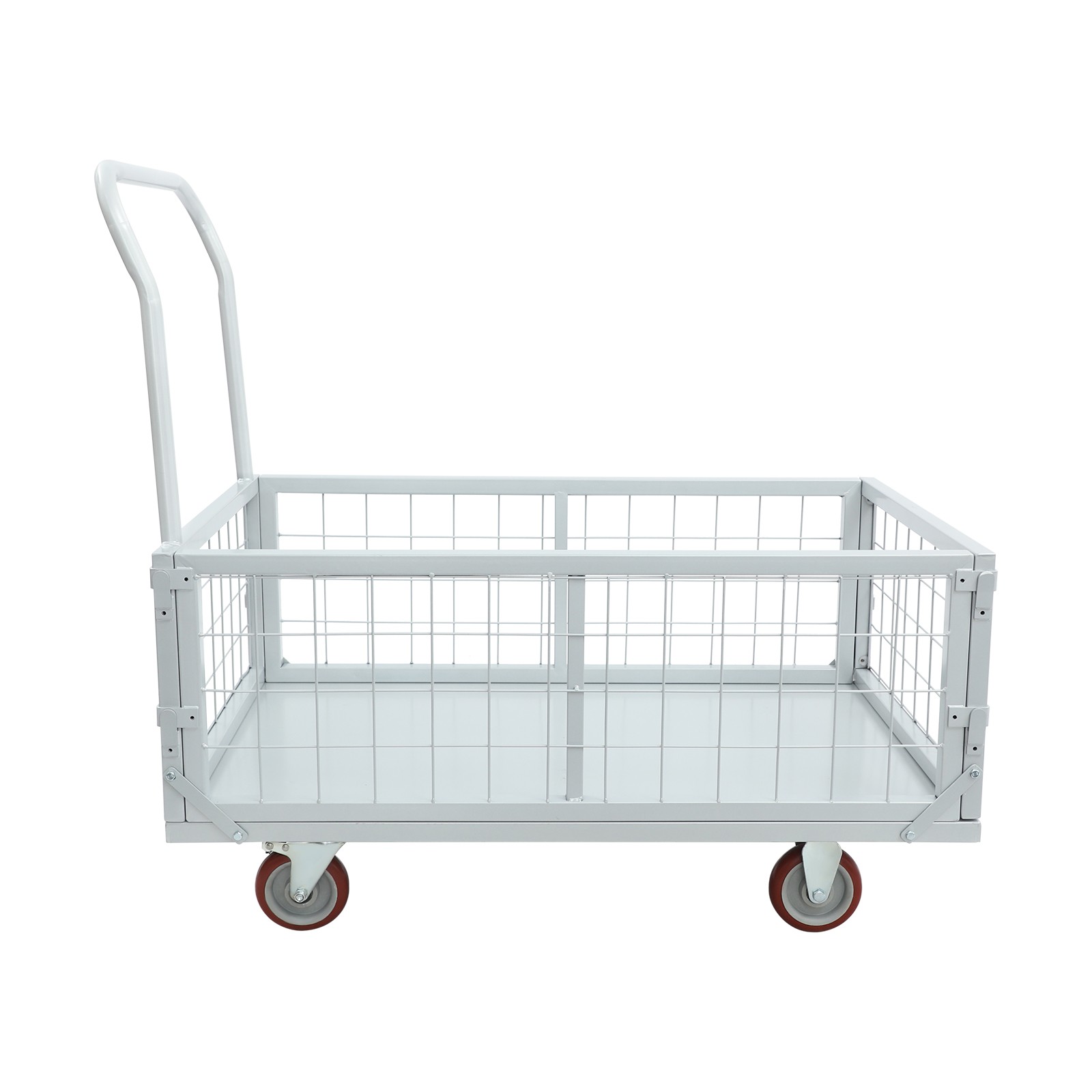 Platform Truck Cart Load 2200 lbs Metal 4-in-1 Heavy Duty Platform Push Cart NEW