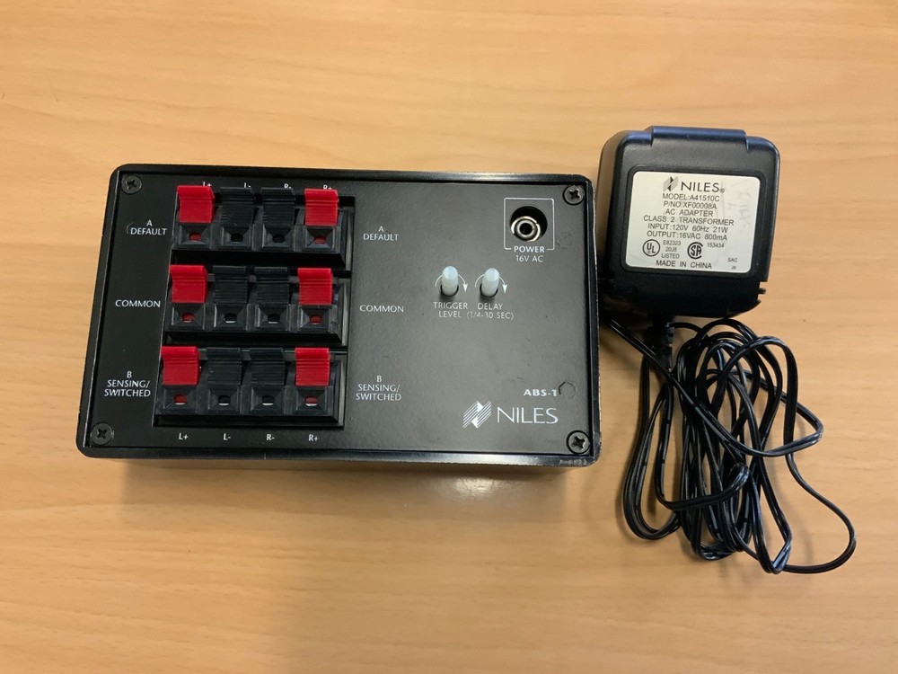 NILES ABS-1 Speaker Level Automatic A-B Switcher with Power Adapter