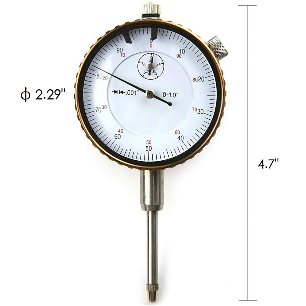 Nortools Dial Indicator 0-1" AGD SPEC 0.001" with onesize,