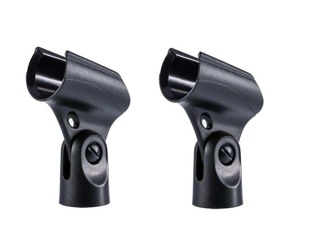 2 Pack Microphone Clip Holder for Shure A25D sm58 Beta58a Handheld Wired Mics